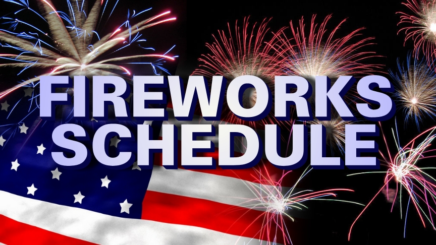 Fireworks Schedule